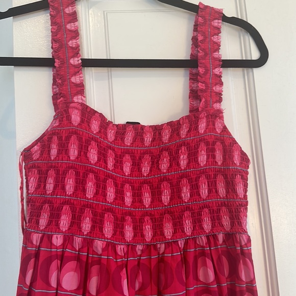 ZARA Printed Mini Dress Fushia - Picture 3 of 3